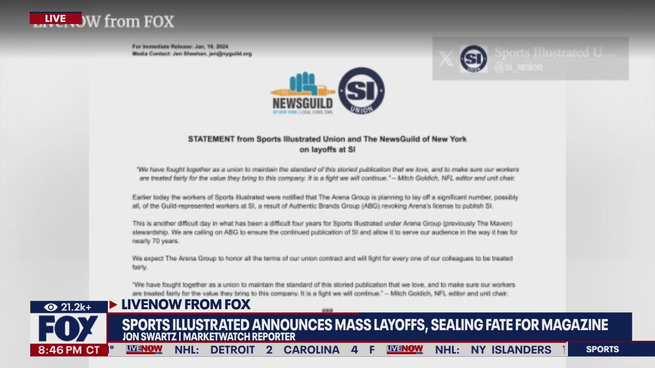 Sports Illustrated lays off most or all of staff