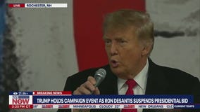 Trump 'very honored' by DeSantis endorsement