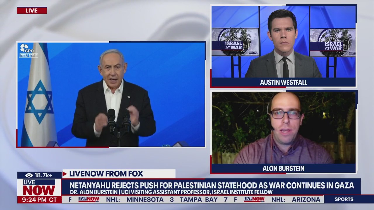 Netanyahu rejects push for Palestinian statehood