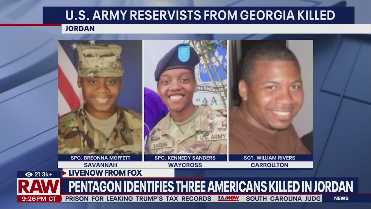 U.S. troops killed in Jordan all from Georgia