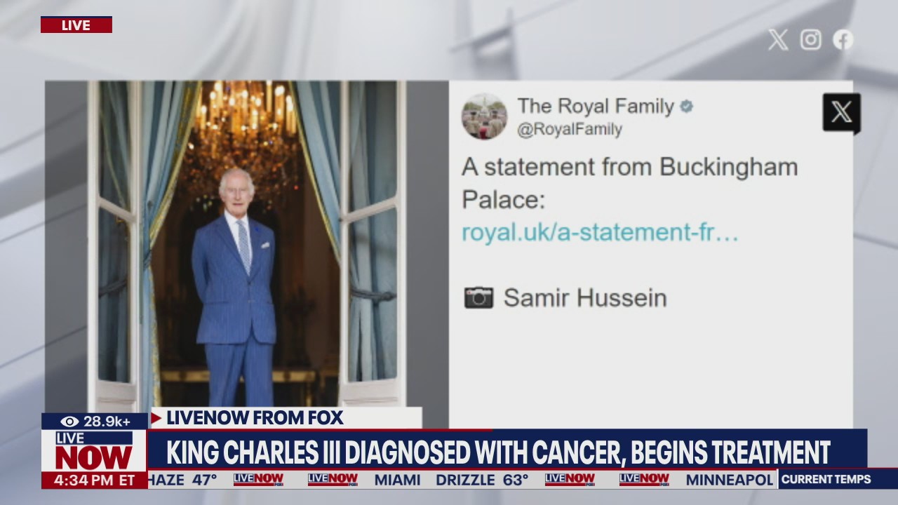 King Charles III begins treatment after being diagnosed with cancer