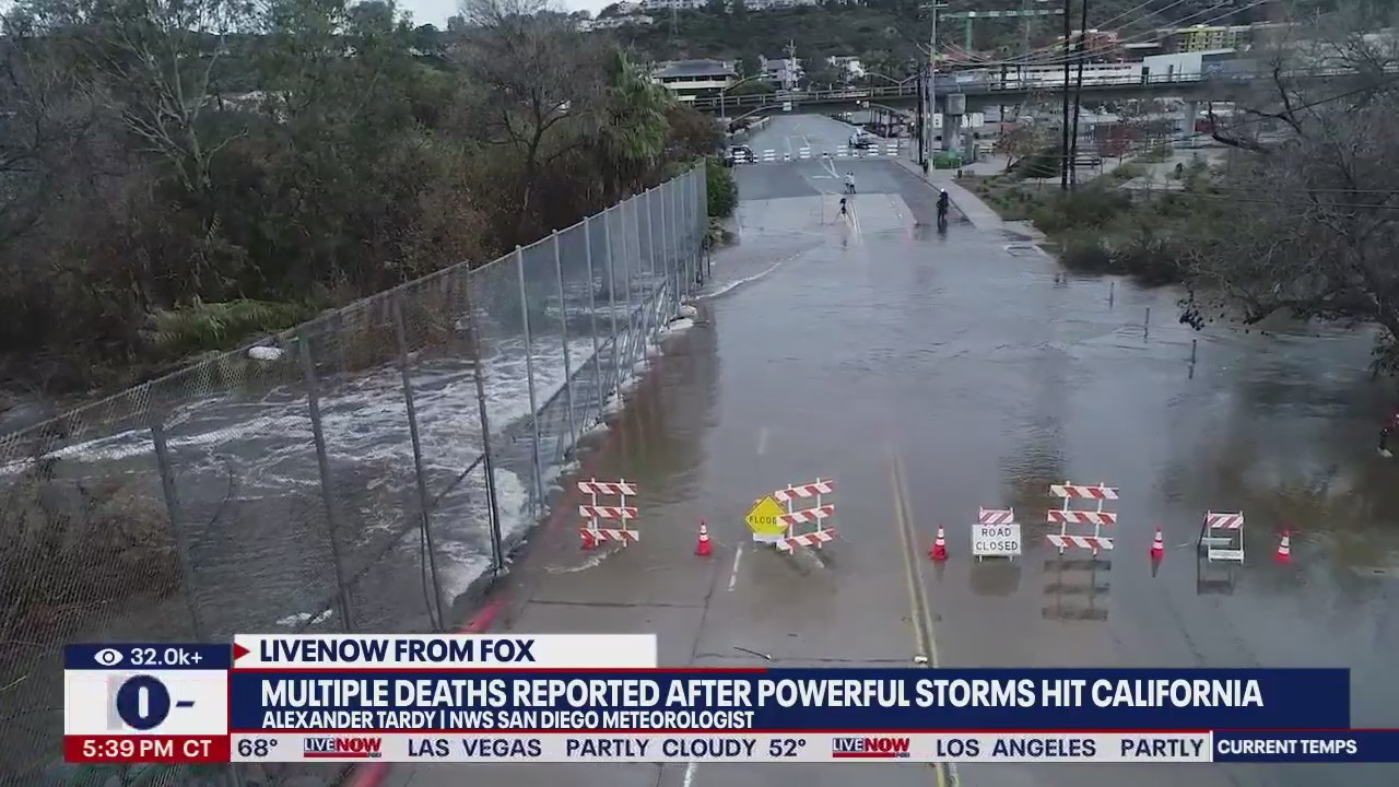 6 dead after atmospheric river slams California