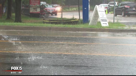 Water pours down on DC area -- impacting roads and homes