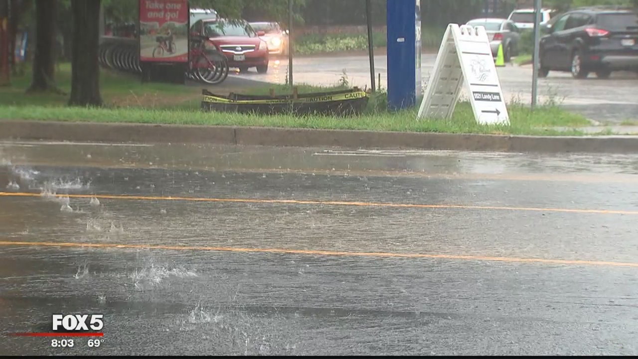 Water pours down on DC area -- impacting roads and homes