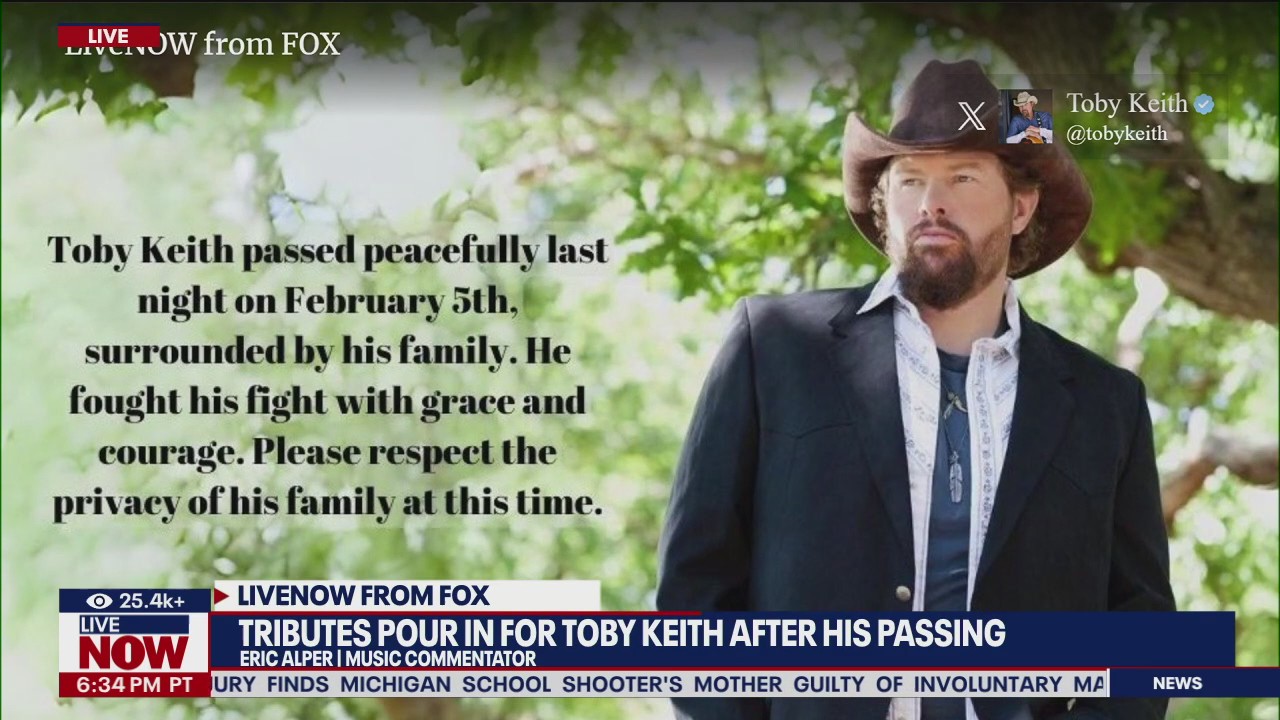 Tributes pour in for late singer Toby Keith