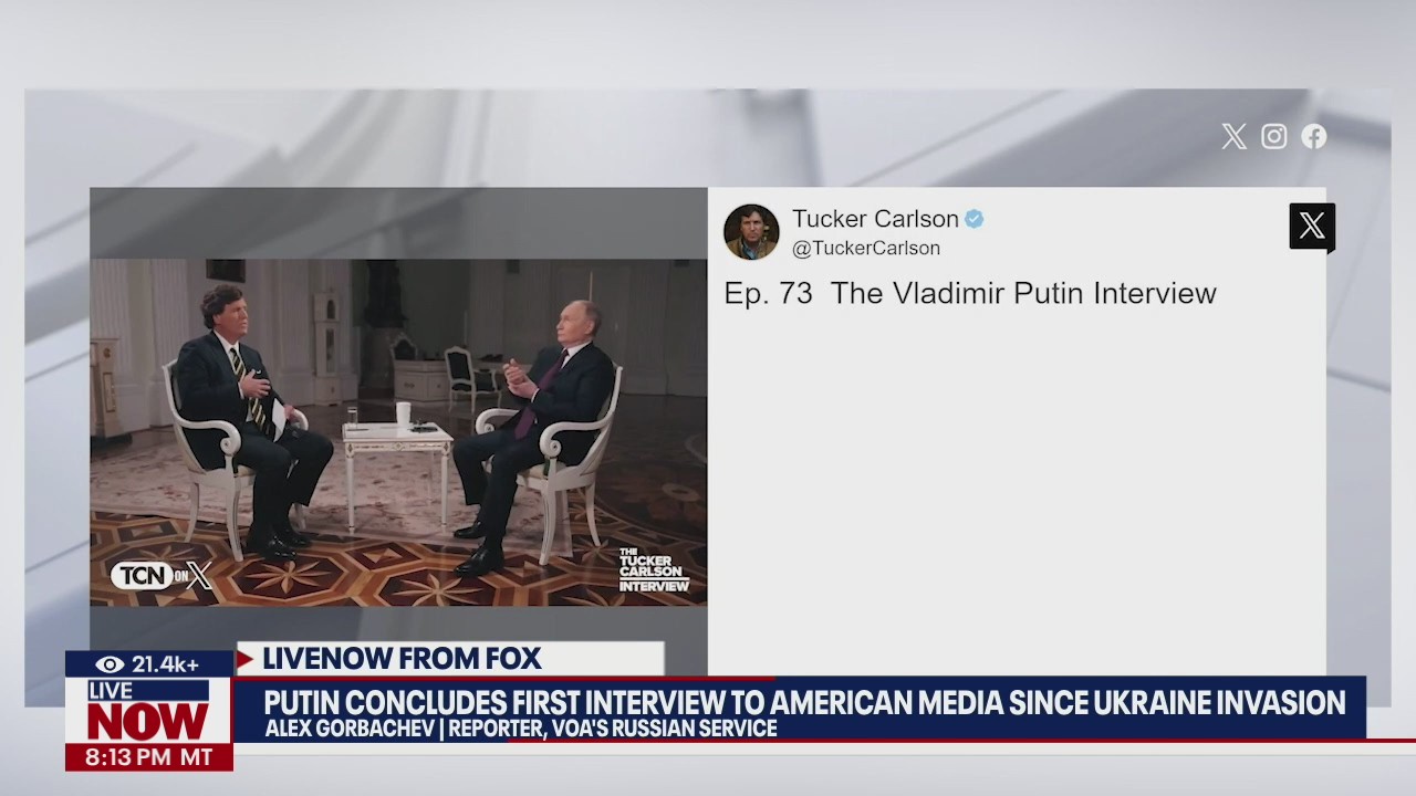 Putin, Tucker Carlson interview released