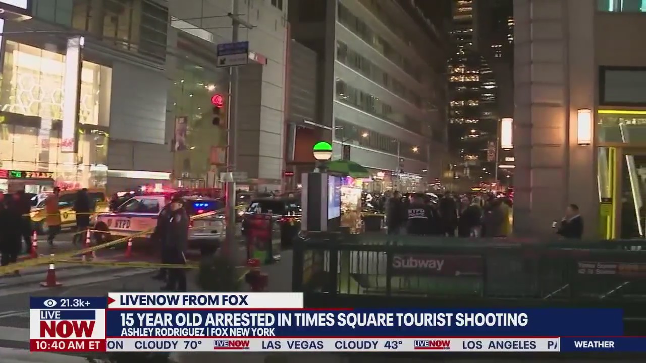 15-year-old arrested in Times Square tourist shooting | LiveNOW from FOX