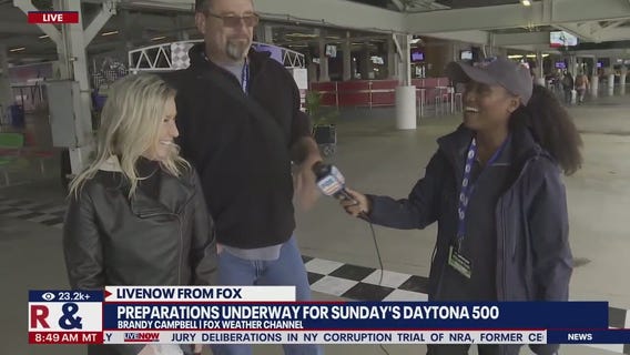 Daytona 500 preps underway despite rainy weather