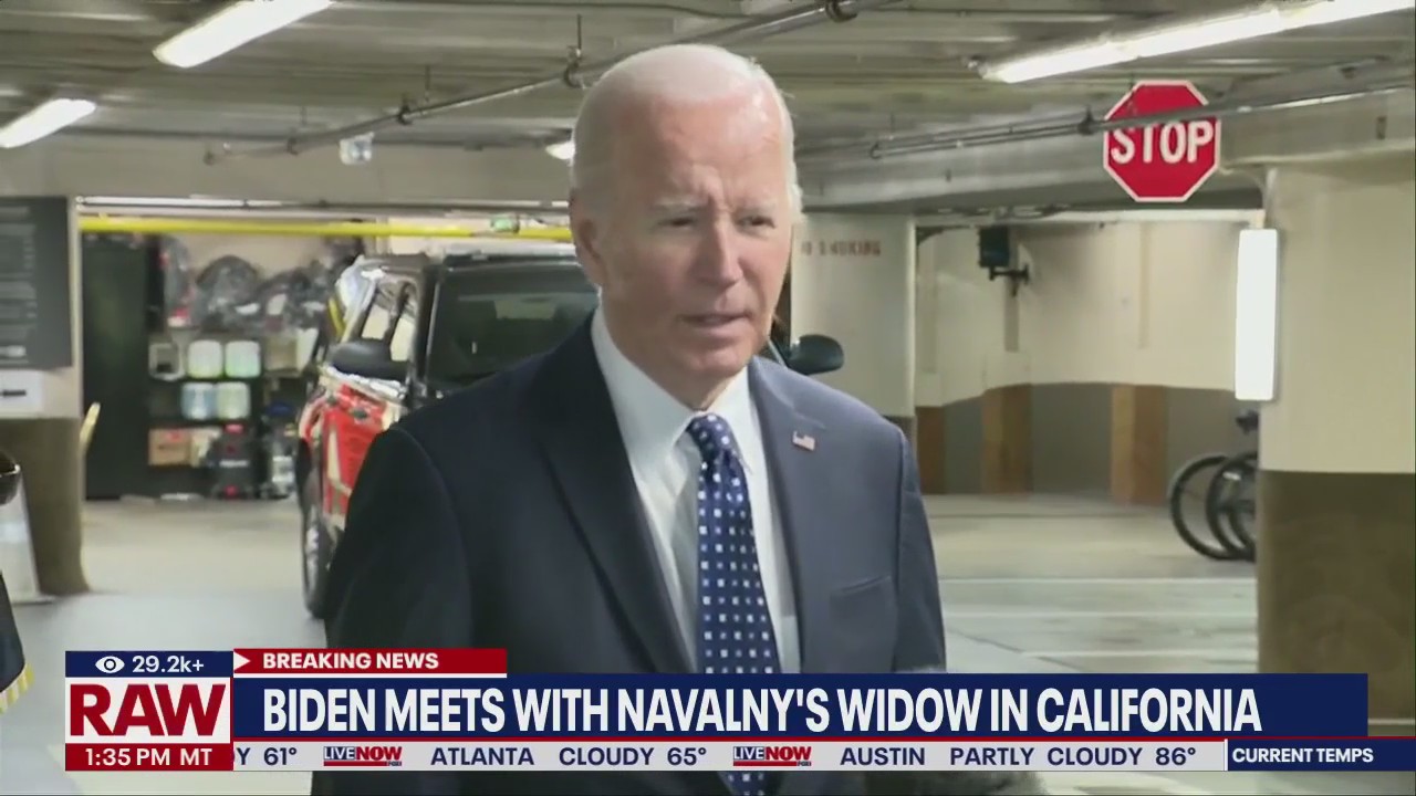 Biden speaks after meeting with Navalny's widow