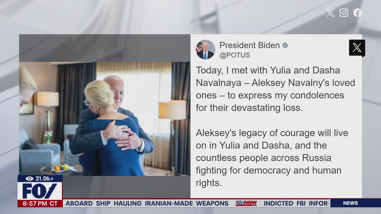 Biden meets with Navalny's wife