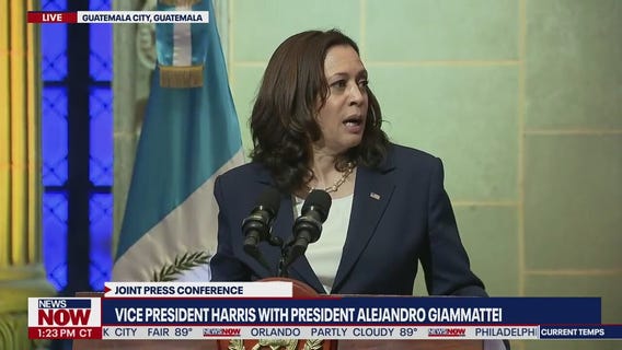 Harris meets with Guatemalan President on border surge