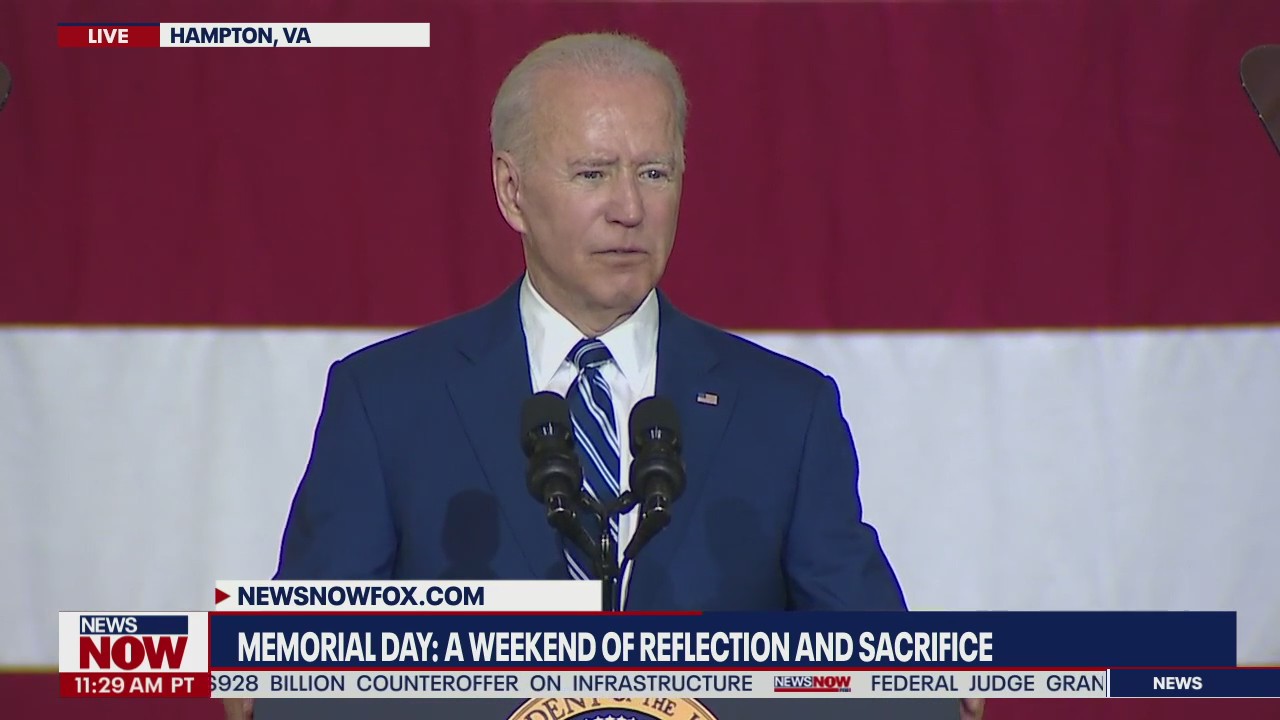 Biden thanks troops ahead of Memorial Day weekend