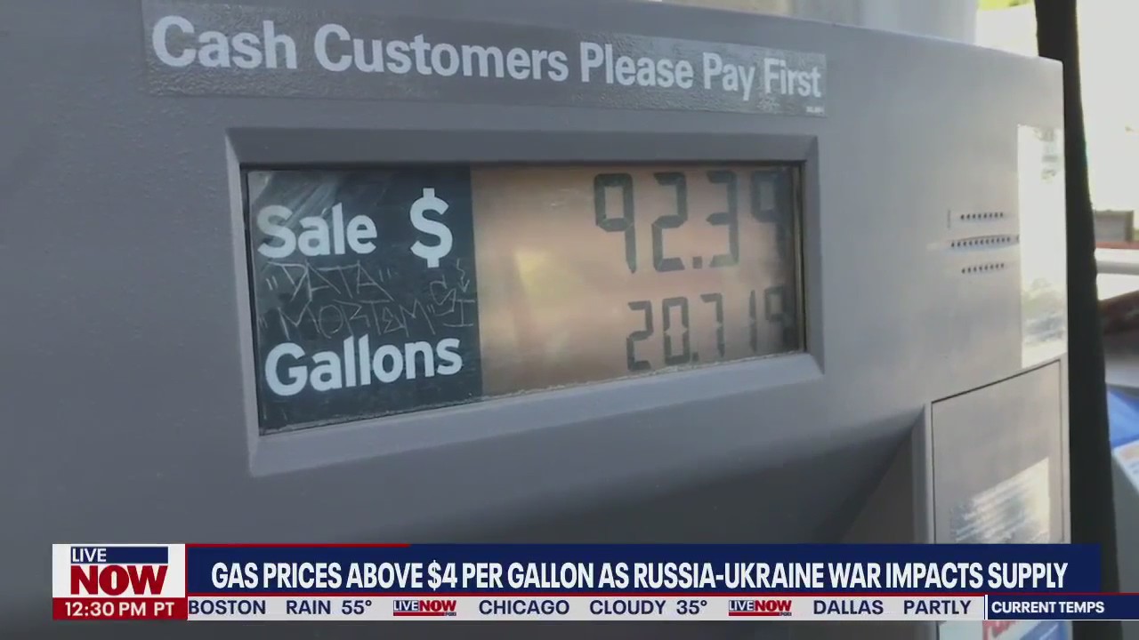 Gas prices surge as Russia-Ukraine war impacts supply