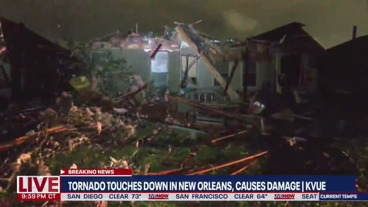 New Orleans tornado touches down, eyewitness explains moments before | LiveNOW from FOX