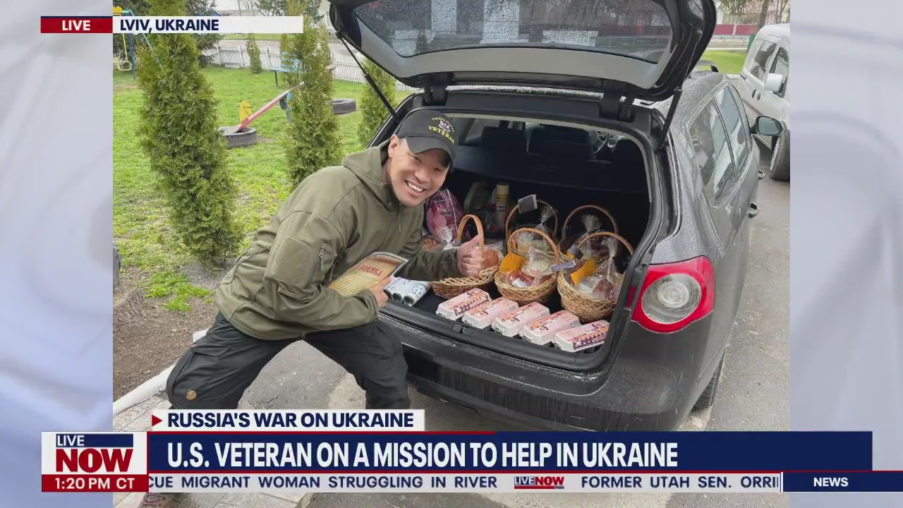 Ukraine Aid: U.S. Veteran in Ukraine giving to those in need