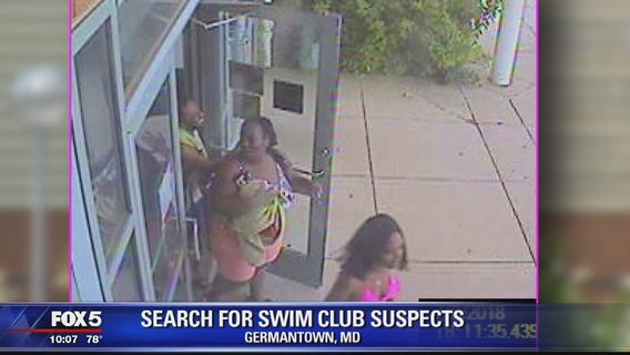 Police release surveillance photos of women caught taking pictures in a Germantown pool men's locker room