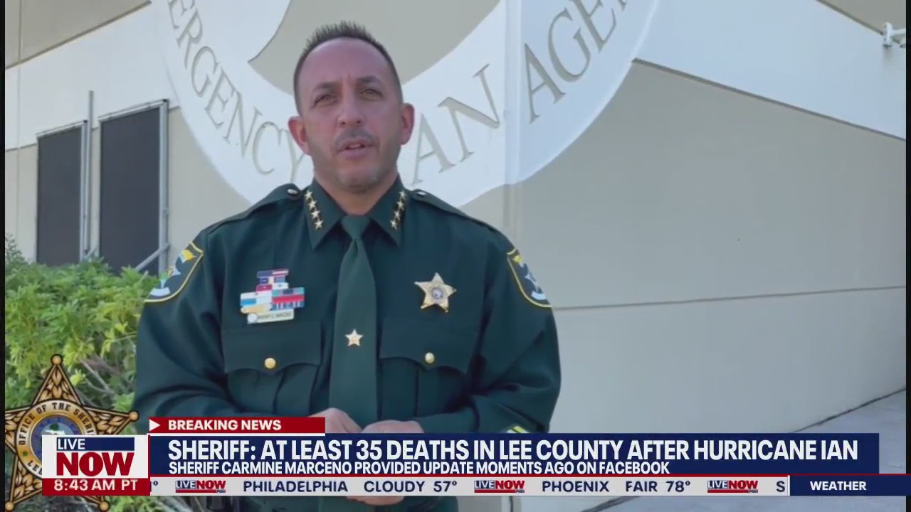 Sheriff: At least 35 deaths from Hurricane Ian in Lee County, Florida