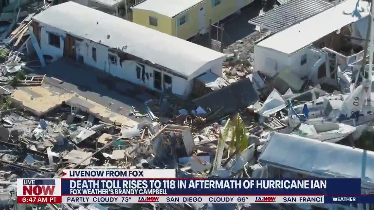 Death toll rises to 118 in aftermath of Hurricane Ian