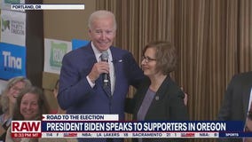 Biden hits campaign trail, pushing lower prescription drug costs in Portland, OR | LiveNOW from FOX