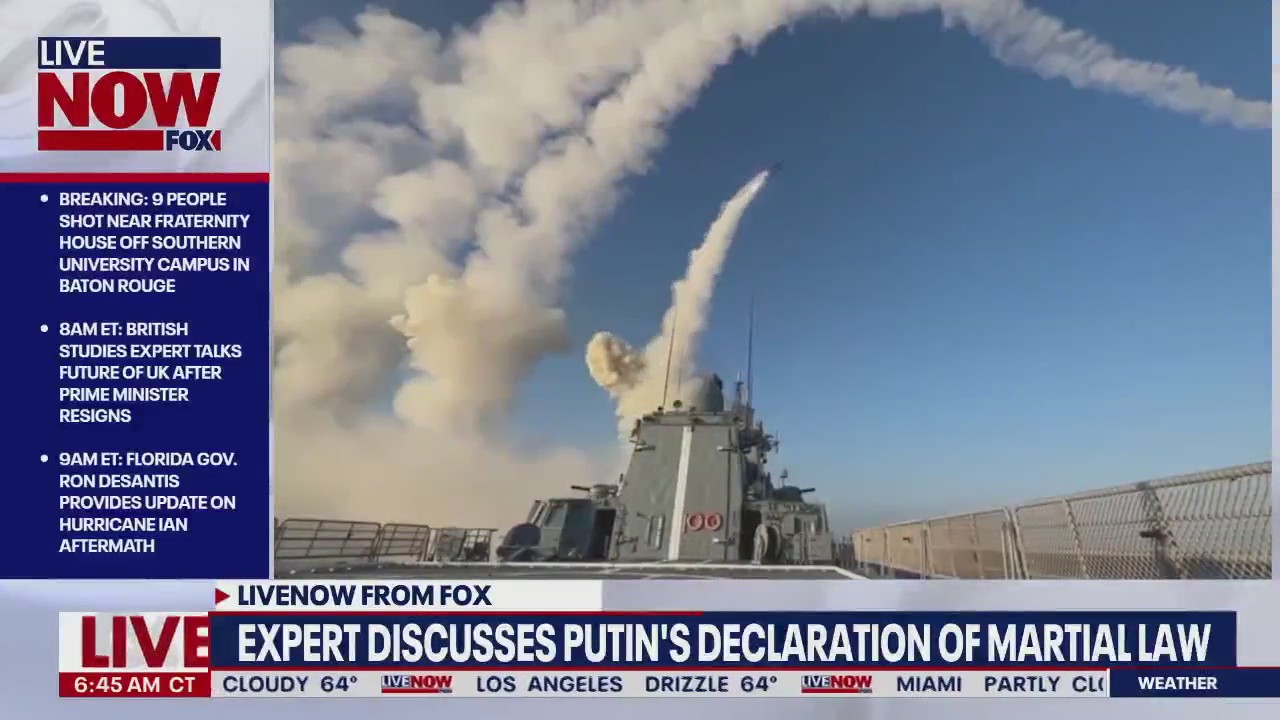 Putin declares martial law in annexed regions of Ukraine