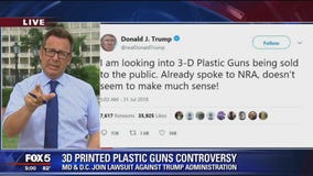 President Trump says he's looking into 3D guns issue
