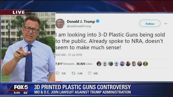 President Trump says he's looking into 3D guns issue
