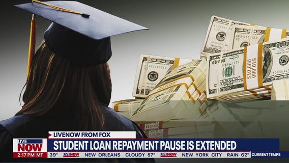 Student loan payment pause extended while debt relief program is tied up in court | LiveNOW from FOX