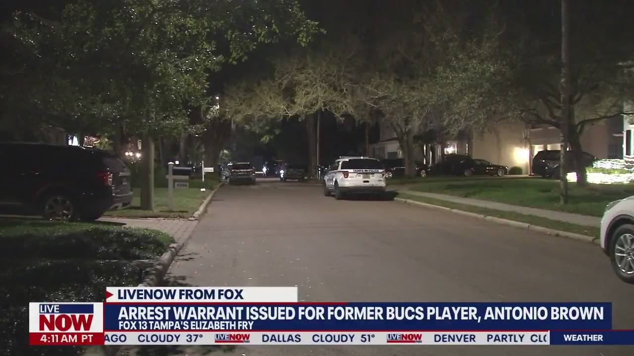 Tampa police stake out home of former Bucs player, Antonio Brown