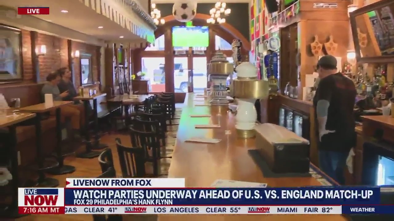 Watch parties underway in Philadelphia ahead of U.S. v. England match-up in World Cup