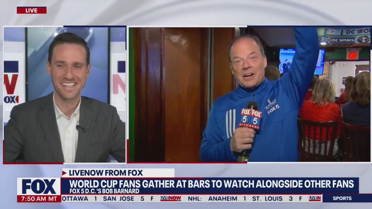 Soccer fans gather in Washington D.C. to watch World Cup
