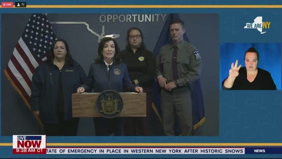 New York governor requests federal emergency declaration over snowstorm