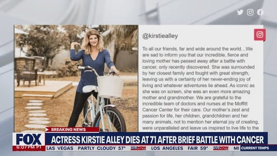 Kirstie Alley dead at 71 after battle with cancer