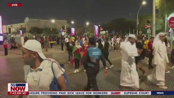 Fans gather in Qatar ahead of USA v. Netherlands matchup