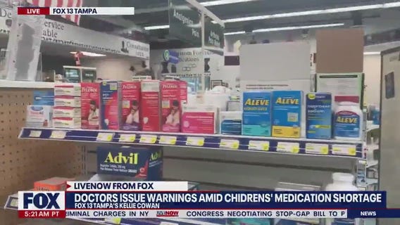 Doctors issue warnings amid children's medication shortage