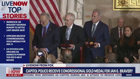 Congressional Gold Medals presented to Capitol police for Jan. 6 response