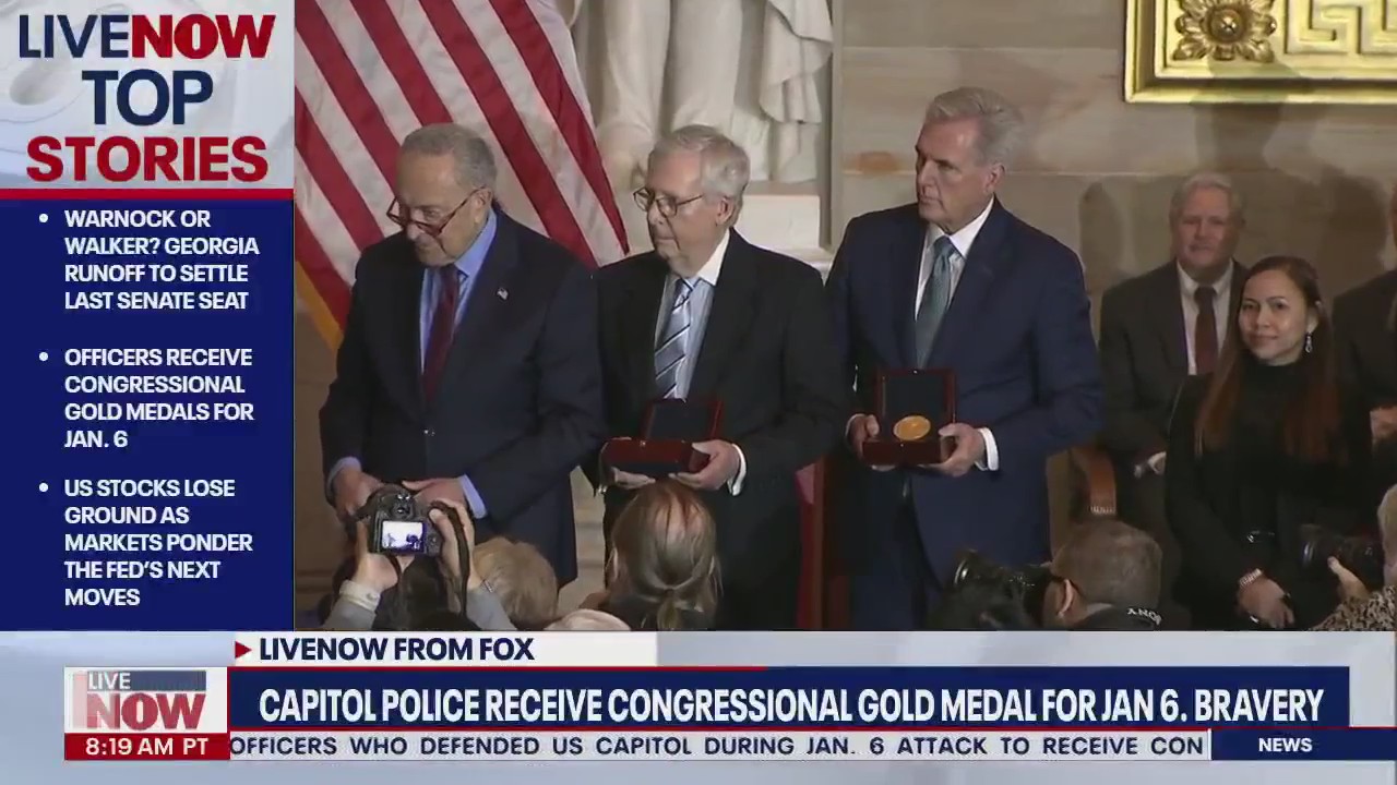Congressional Gold Medals presented to Capitol police for Jan. 6 response