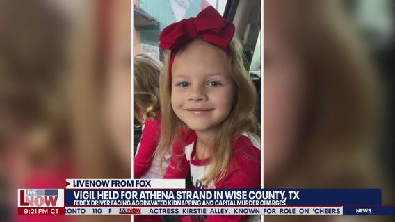 Athena Strand Vigil: 7-year-old kidnapped, killed by delivery driver in Texas | LiveNOW from FOX