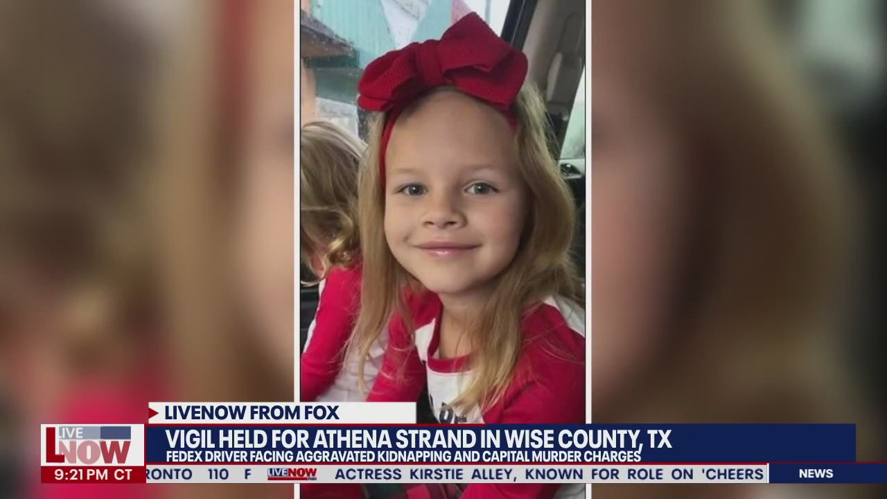 Athena Strand Vigil: 7-year-old kidnapped, killed by delivery driver in Texas | LiveNOW from FOX