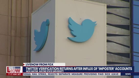 Twitter verification returns after influx of 'imposter' accounts