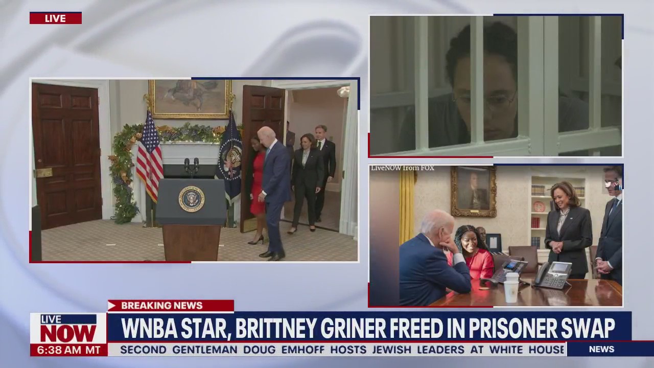 Biden, Brittney Griner's wife speak after WNBA star freed from Russian prison