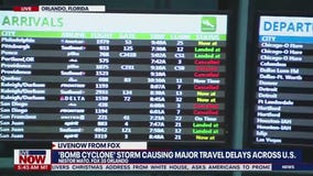Orlando International Airport crowded amid 'bomb cyclone' winter storm