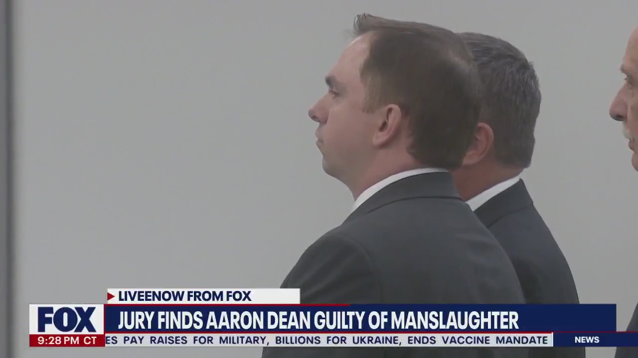 Aaron Dean shows 'little emotion' during guilty verdict, manslaughter conviction | LiveNOW from FOX
