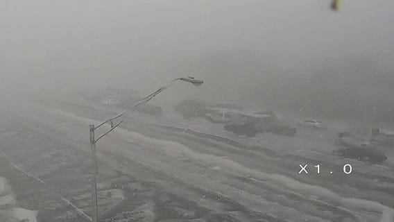 Watch: Dangerous hailstorm blankets I-95 highway in Florida