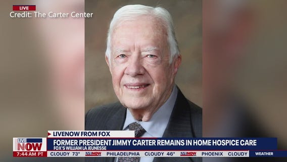 Former President Jimmy Carter remains in home hospice care