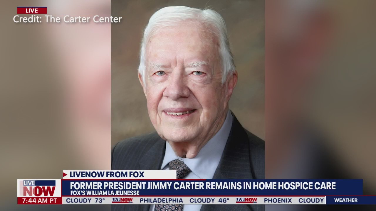 Former President Jimmy Carter remains in home hospice care