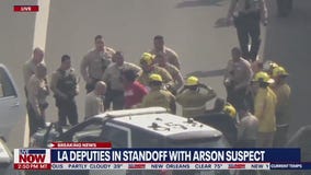 Los Angeles standoff suspect doused sheriff station with propane before pursuit, police say