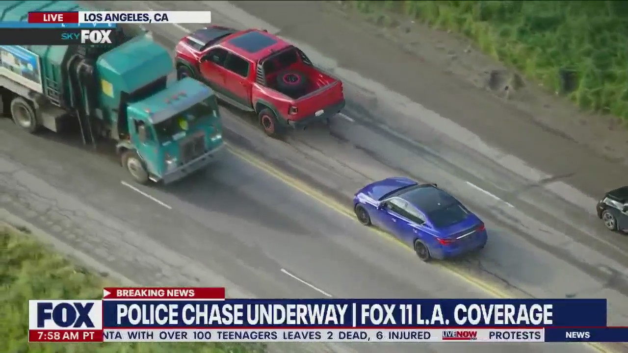 LA police chase disrupts Monday morning commute