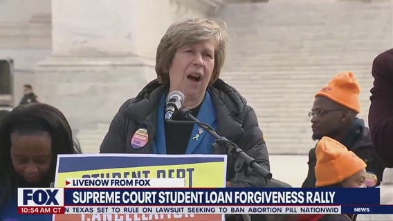 Student loan forgiveness Supreme court rally: 'We expect to thrive after college'