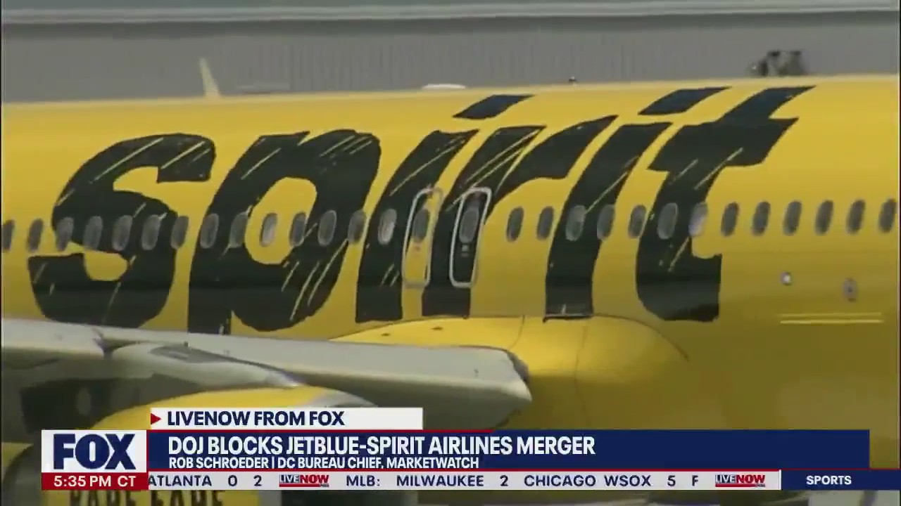 JetBlue, Spirit merger facing antitrust lawsuit by Dept. of Justice | LiveNOW from FOX