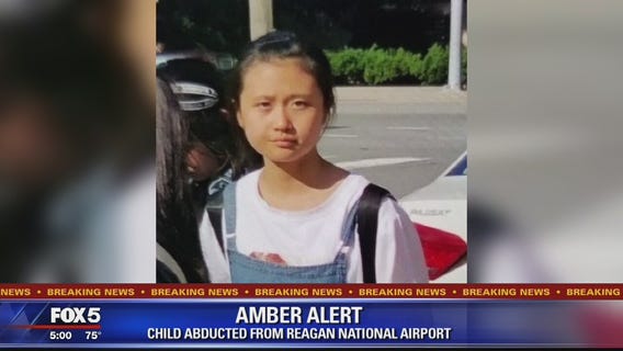 AMBER ALERT: 12-year-old girl from China believed to be abducted at Reagan National Airport